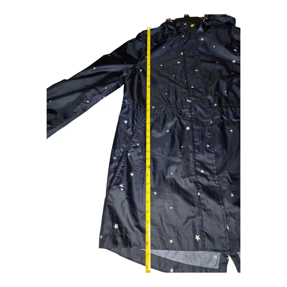 Joules Right As Rain Navy Star Print Jacket - Picture 3 of 9